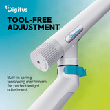 Digitus Enkelt design skærmholder, 35", 10 kg, Skærmbeslag Hvid