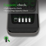 GP Batteries USB batterioplader RECYKO PRO P461, 4 opladningspladser, inkl. dockingstation D461 grå