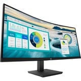 HP P34hc G4 WQHD USB-C Curved Monitor, LED-skærm Sort, 86,4 cm (34"), 3440 x 1440 pixel, Wide Quad HD, LCD, 5 ms, Sort