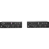 Lindy Dual Head HDMI, Cat.6, USB & RS232 Extender, KVM-switchen Sort