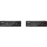 Lindy Dual Head HDMI, Cat.6, USB & RS232 Extender, KVM-switchen Sort