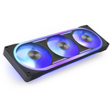 NZXT F360U Ultra RGB, Sag fan Sort