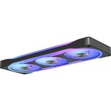 NZXT F360U Ultra RGB, Sag fan Sort