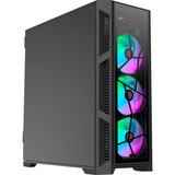 RAIJINTEK PONOS ULTRA TG4 -ST, Towerkabinet Sort