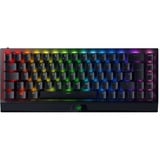 Razer BlackWidow V3 Mini HyperSpeed tastatur USB + RF Wireless + Bluetooth QWERTY UK engelsk Sort, Gaming-tastatur Sort, DE-layout, Razer Yellow, 65%, USB + RF Wireless + Bluetooth, Mekanisk, QWERTY, RGB LED, Sort