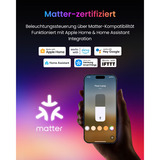 SwitchBot Gulvlampe smarte Stehlampe, LED-lampe Sort