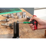 Wiha Momentnøgle-skruetrækker med tværgreb sæt TorqueVario-S T Sort/Rød