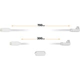 be quiet! IO Cable Kit 30/70-6, Kabel Hvid