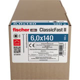 fischer Fischer ClassicFast FCFII 6,0x140 SK TX TG 100, Skrue 
