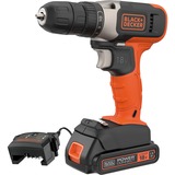 BLACK+DECKER Batteridrevet bore-/skruemaskine BCD001C1, 18 volt, Bore-/ skruemaskine Orange/Sort