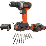 BLACK+DECKER Batteridrevet bore-/skruemaskine BCD001C1, 18 volt, Bore-/ skruemaskine Orange/Sort