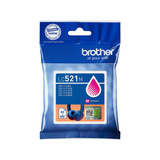 Brother LC521M blækpatron 1 stk Original Magenta Magenta, 1 stk, 500 Sider, Enkelt pakke
