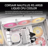 Corsair NAUTILUS 240 RS ARGB Renoveret, Vandkøling Hvid