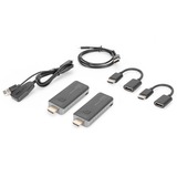 Digitus Click & Present Mini - Wireless DS-55319, HDMI-udvidelse forlænger Sort/Sølv