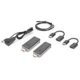 Digitus DS-55319, HDMI-udvidelse forlænger Sort/Sølv