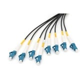 Digitus Fiberoptisk universal breakout-kabel, duplex, LC/UPC stik, singlemode OS2 Sort