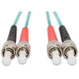 Digitus LWL patchkabel, duplex, ST > ST stik, multimode OM3 Turkis