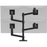 Ergotron LX Series LX Dual Stacking Arm, Tall Pole, Matte Black 101,6 cm (40") Sort Skrivebord, Skærmbeslag Sort, Tall Pole, Matte Black, Klemme, 20 kg, 101,6 cm (40"), 100 x 100 mm, Højdejustering, Sort