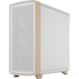 Fractal Design Summit Chalk White TG Clear Tint, Towerkabinet Hvid/træ