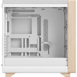 Fractal Design Summit Chalk White TG Clear Tint, Towerkabinet Hvid/træ