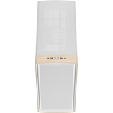 Fractal Design Summit Chalk White TG Clear Tint, Towerkabinet Hvid/træ