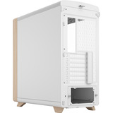 Fractal Design Summit Chalk White TG Clear Tint, Towerkabinet Hvid/træ