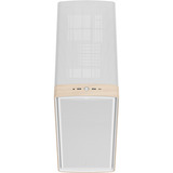 Fractal Design Summit Chalk White TG Clear Tint, Towerkabinet Hvid/træ