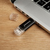 Intenso 3539491 USB-nøgle 128 GB USB Type-A / USB Type-C 3.2 Gen 1 (3.1 Gen 1) Anthracit, USB-stik antracit/gennemsigtig, 128 GB, USB Type-A / USB Type-C, 3.2 Gen 1 (3.1 Gen 1), 70 MB/s, Hætte, Anthracit