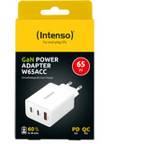 Intenso Power Adapter W65ACC GaN, Oplader Hvid