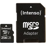 Intenso microSD 256GB UHS-I Perf CL10| Performance Klasse 10, Hukommelseskort Sort, 256 GB, MicroSD, Klasse 10, UHS-I, 90 MB/s, Class 1 (U1)