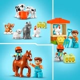 LEGO DUPLO Pasning af bondegårdens dyr, Bygge legetøj Byggesæt, 2 År, Plast, 74 stk, 1,2 kg