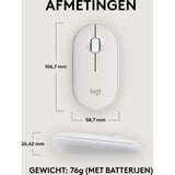 Logitech 910-007013, Mus Hvid