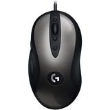 Logitech MX518 mus Højre hånd USB Type-A Optisk 16000 dpi, Gaming mus Sort/Sølv, Højre hånd, Optisk, USB Type-A, 16000 dpi, 1 ms, Sort, Grå
