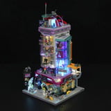 Lumibricks Cyberpunk Neoncity Cyber Couture Galleria, Bygge legetøj 