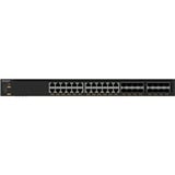 Netgear M4350-24X8F8V Administreret L3 10G Ethernet (100/1000/10000) Strøm over Ethernet (PoE) 1U Sort, Switch Administreret, L3, 10G Ethernet (100/1000/10000), Strøm over Ethernet (PoE), Stativ-montering, 1U