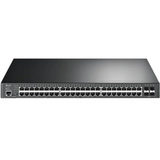 TP-Link Omada SG3452XP netværksswitch Administreret L2+ Gigabit Ethernet (10/100/1000) Strøm over Ethernet (PoE) 1U Sort Administreret, L2+, Gigabit Ethernet (10/100/1000), Strøm over Ethernet (PoE), Stativ-montering, 1U