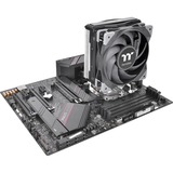 Thermaltake Toughair 310 Processor Køler 12 cm Sort, Sølv, CPU køler Køler, 12 cm, 500 rpm, 2000 rpm, 23,6 dB, 58,35 kubikfod/min.