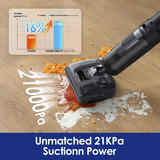 Tineco FLOOR ONE S7 Stretch, Våd / tør støvsuger Sort