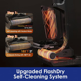 Tineco FLOOR ONE S7 Stretch, Våd / tør støvsuger Sort