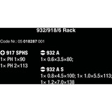 Wera 932 S/6 Skruetrækkersæt Kraftform + stativ, 6 dele Sort/Gul