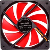 Xilence XPF120.R Computerkabinet Ventilator 12 cm Sort, Rød, Sag fan Sort/Rød, Ventilator, 12 cm, 1300 rpm, 26 dB, 44,71 kubikfod/min., Sort, Rød