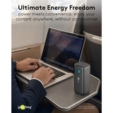 goobay Laptop-powerbank 20.000 mAh med Power Delivery, Power Bank Sort