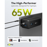 goobay Laptop-powerbank 20.000 mAh med Power Delivery, Power Bank Sort