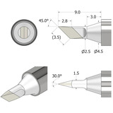 iFixit FixHub loddespids knivformet 2,5 mm, Loddekolbe Sølv