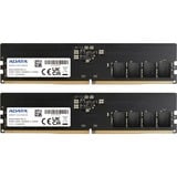 ADATA AD5U480016G-DT hukommelsesmodul 32 GB 2 x 16 GB DDR5 288-pin DIMM Fejlkorrigerende kode Sort, 32 GB, 2 x 16 GB, DDR5, 4800 MHz, 288-pin DIMM