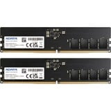 ADATA AD5U480016G-DT hukommelsesmodul 32 GB 2 x 16 GB DDR5 4800 Mhz Fejlkorrigerende kode Sort, 32 GB, 2 x 16 GB, DDR5, 4800 Mhz, 288-pin DIMM