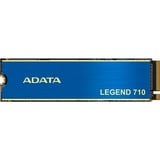 ADATA LEGEND 710 1 TB M.2 PCI Express 3.0 NVMe 3D NAND, Solid state-drev Blå/Guld, 1 TB, M.2, 2400 MB/s