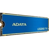 ADATA LEGEND 710 M.2 1000 GB PCI Express 3.0 3D NAND NVMe, Solid state-drev Blå/Guld, 1000 GB, M.2, 2400 MB/s
