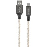 Ansmann USB-A til USB Type-C kabel Sort/gennemsigtig