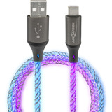 Ansmann USB-A til USB Type-C kabel Sort/gennemsigtig